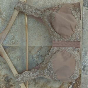 38C Comfort Choice Comfortchoice Front-Close Nude Lace Bra